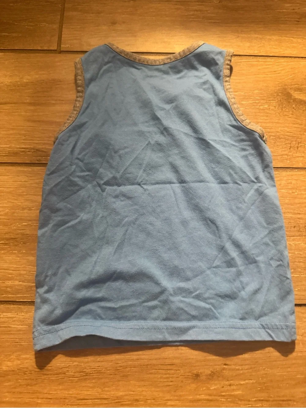 Carter's Light Blue and Yellow Sleeveless Tank with Gray Pocket